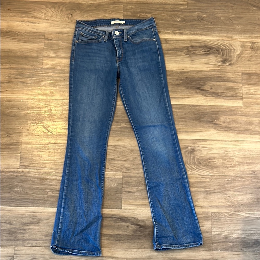 Levi's Blue Flare Wide Leg Jeans